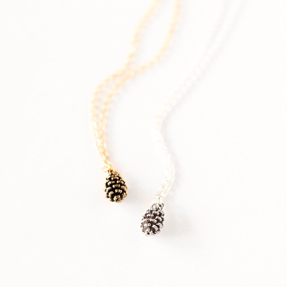 “Fallen Treasure” Pine Cone Fall Minimal Jewelry - Picture 8 of 12